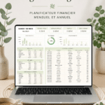 Template de budget financé prêt à être utilisé sur un ordinateur