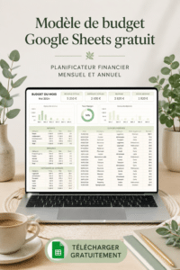Template de budget financé prêt à être utilisé sur un ordinateur