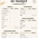 Modèles de planificateurs de budget colorés et pratiques pour gérer ses finances