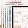 Planner digital coloré pour une meilleure organisation des finances personnelles.