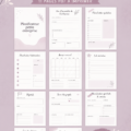 Image d'un planner ouvert avec des notes et des outils de travail, idéal pour la gestion d'une petite entreprise.