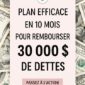 Femme souriante examinant ses finances et son plan de remboursement de dettes
