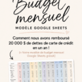 Femme souriante en train de faire un budget familial