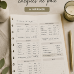 Modèle minimaliste de suivi de budget pour les chèques de paie
