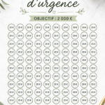 Une femme souriante utilise un tracker d'économies pour son fonds d'urgence.