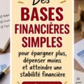 Une femme souriante examinant son budget personnel avec une calculatrice et un carnet