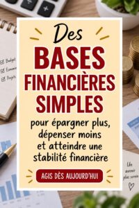 Une femme souriante examinant son budget personnel avec une calculatrice et un carnet
