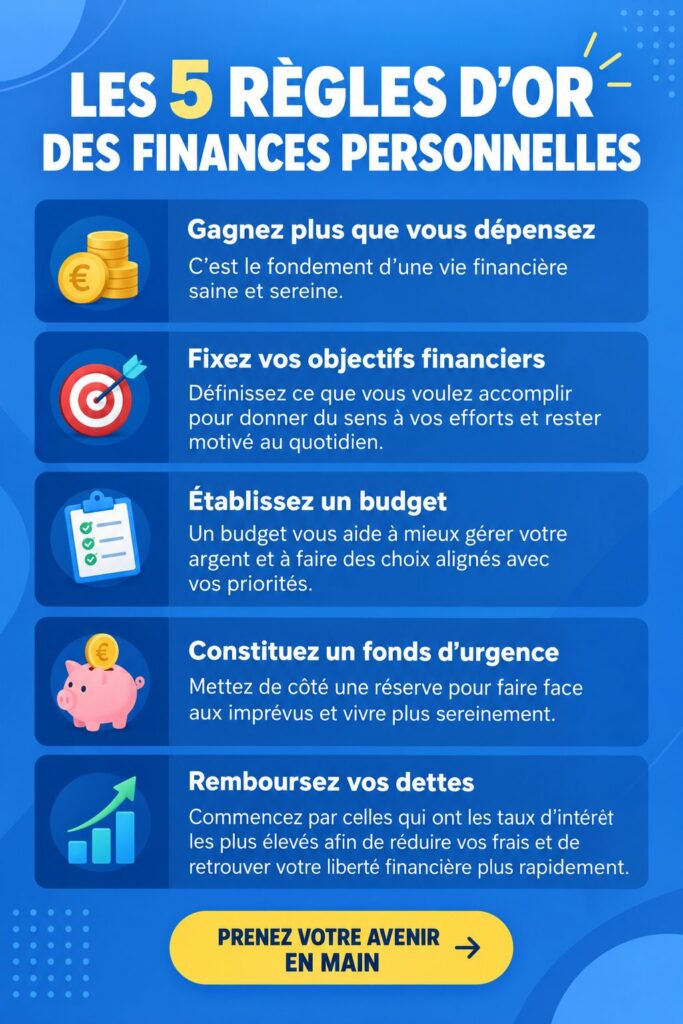 Une femme d'âge moyen examine ses finances personnelles avec un cahier et un ordinateur.