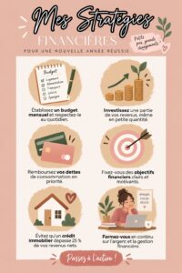 Femme examinant son budget avec une calculatrice et un carnet