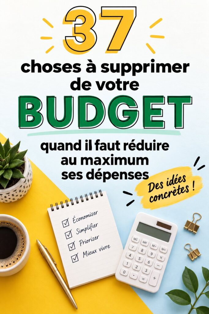 Femme en train de revoir son budget avec un ordinateur et des documents financiers.