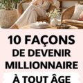 Femme souriante en train de lire un livre sur la finance personnelle, prête à apprendre comment devenir riche.
