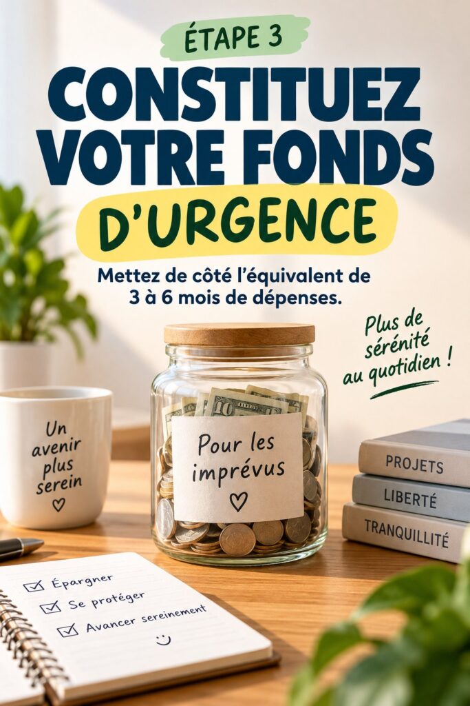 Image représentant une femme tenant un carnet ouvert avec des économies, symbolisant la constitution d'un fonds d'urgence.