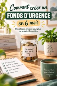 Femme souriante utilisant une calculatrice pour planifier son fonds d'urgence.