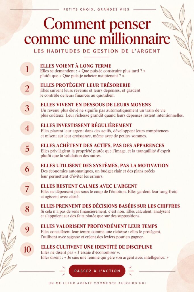 Femme souriante planifiant ses finances avec un carnet et un ordinateur