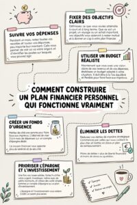 Une femme jeune planifiant son budget avec un ordinateur et des documents financiers.