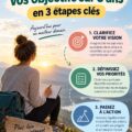 Femme souriante planifiant ses objectifs financiers pour les 5 prochaines années.