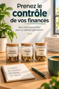 Femme réfléchissant à la gestion de son budget et de ses finances personnelles.