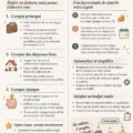 Graphique illustrant la règle des 3 comptes pour la gestion financière