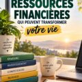 Une femme souriante utilisant une application de gestion financière sur son téléphone