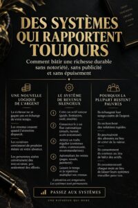 Système financier illustrant des revenus passifs avec une femme sereine devant son ordinateur.