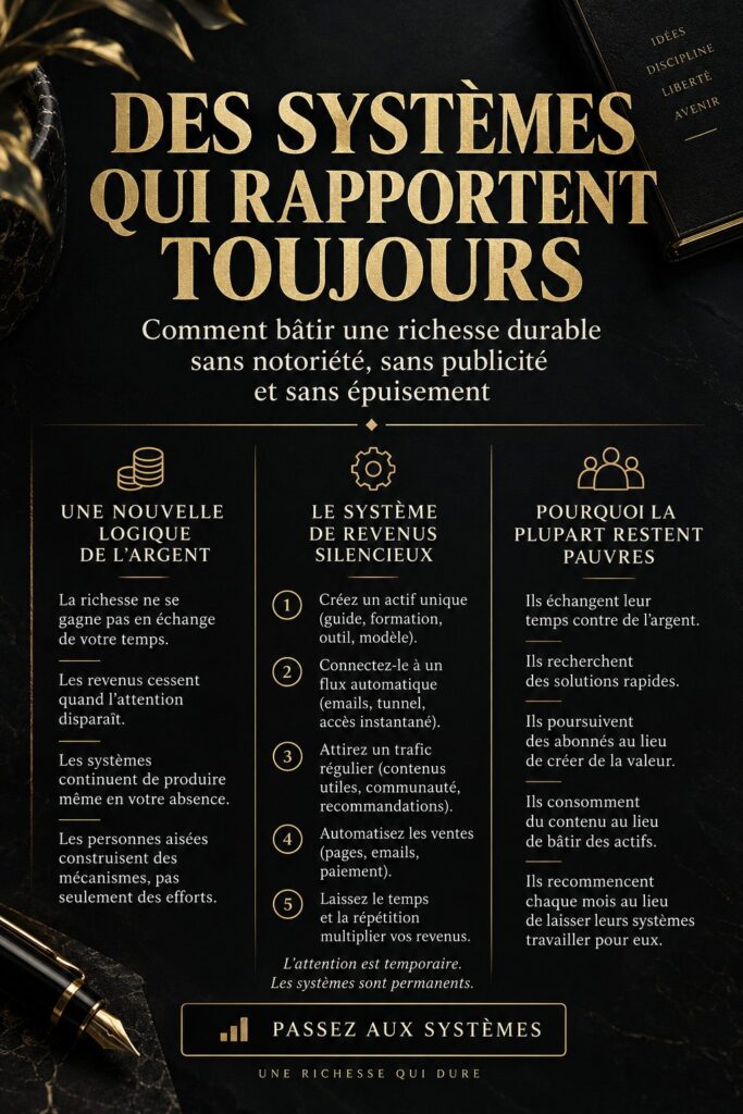 Système financier illustrant des revenus passifs avec une femme sereine devant son ordinateur.