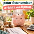 Femme souriante planifiant son budget avec un ordinateur et des notes.