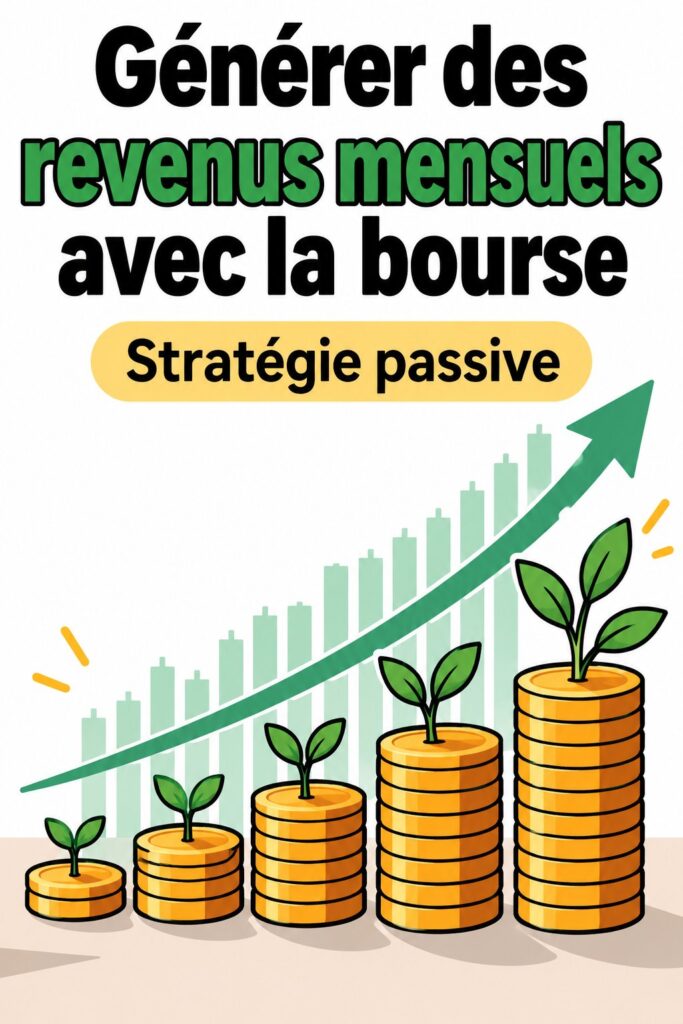 Femme souriante consultant des graphiques d'investissement en bourse sur son ordinateur