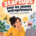 Femme réfléchissant à des idées de startup avec un carnet et un stylo, symbolisant l'entrepreneuriat.