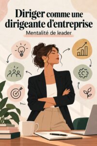 Femme d'affaires confiante dans un environnement professionnel, reflétant une mentalité de leader