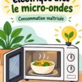 Un micro-ondes dans une cuisine moderne prêt à cuisiner des repas rapides et économiques.