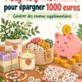 Femme créant des objets faits main pour épargner de l'argent